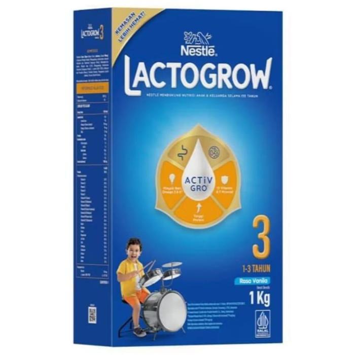 Lactogrow 3+ 1 KG / Susu Lactogrow 3+ 1 KG