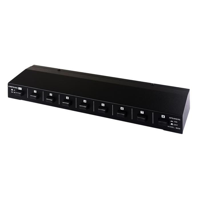 2 In 8 Out Power Amplifier Loudspeaker Box Switcher 8 Channel Speaker