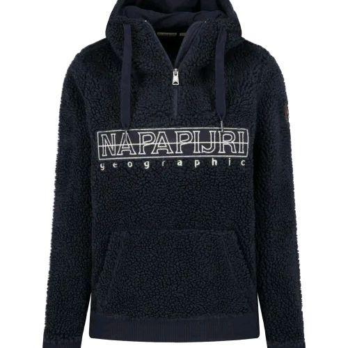 NAPAPIJRI TEIDE WOMEN'S 2 HOODIE BLUE JAKET HIKING TREKKING WINTER ORIGINAL