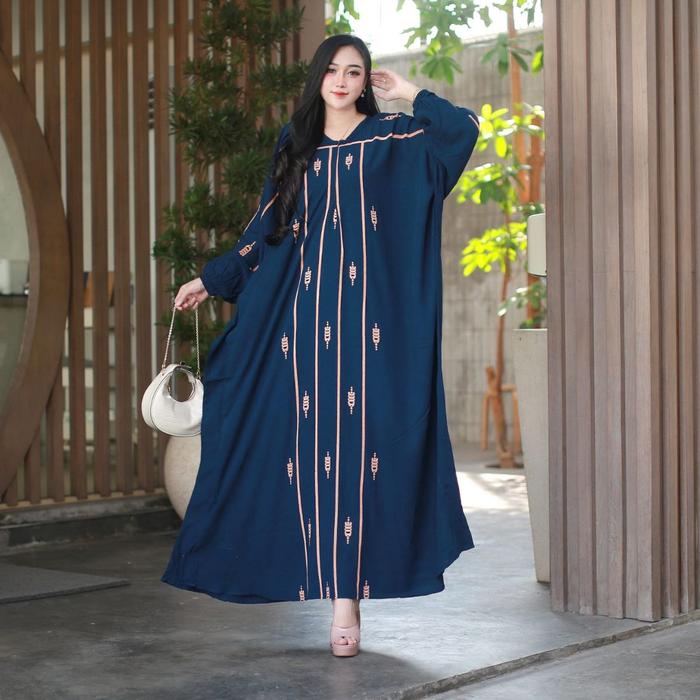 Kaftan Billion Sefia Mustika Ld 170cm Super Jumbo Matt Rayon Super Grade A Tebal Jatuh Ringan Bahan 
