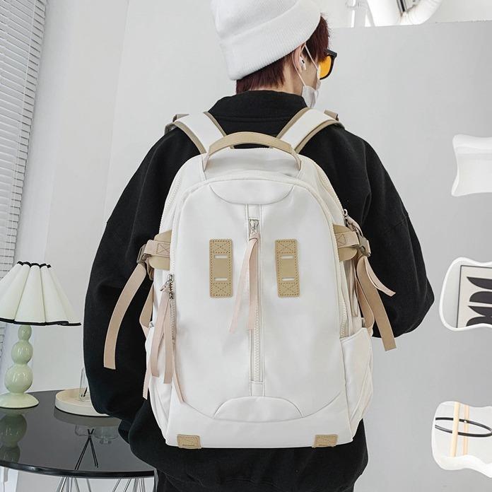 Ransel Simpel Anti Air Wajib Punya! | Backpack Laptop 14" Estetik | Paling Keren Buat Kuliah/Traveli