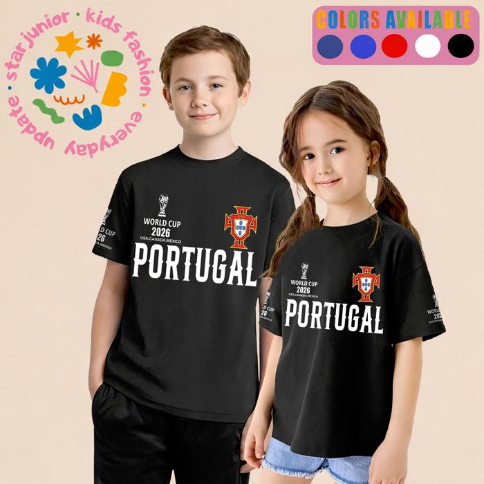 Baju Bola PORTUGAL2026T Shirt Kaos PORTUGAL Kaos Football Casual Pria Premium Katun Combed 30s