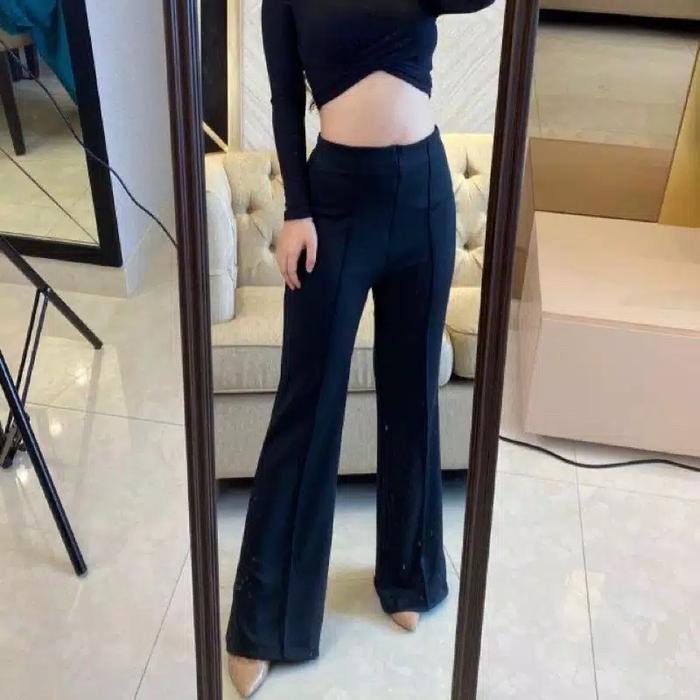 CUTBRAY wanita scuba jumbo celana cutbray highwaist wanita scuba BB 40-105 BIG SIZE