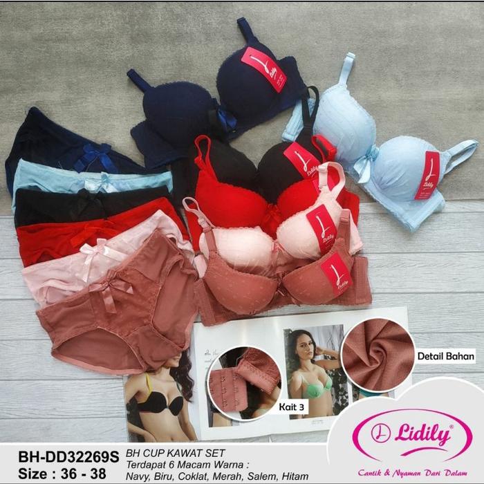 LYDYLY BRA SET - BH SET BAHAN LACE 32269 BERKAWAT