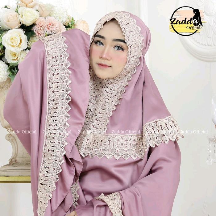Ready Mukena  Best Seller Terbaru Jumbo Silk Cod Bayar Di Tempat Zadda Official Kalung Rempel Mewah 