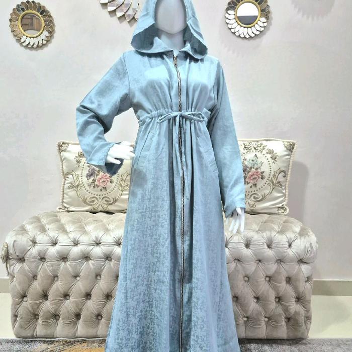 Hadeej Abaya Outer Hoodie Full Zipper