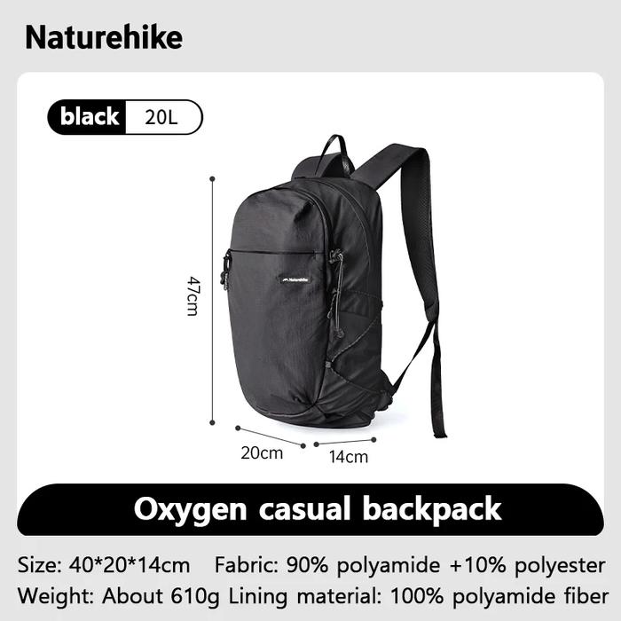 TAS RANSEL UL 20L OXYGEN SERIES BACKPACK NATUREHIKE CNK2450XB023
