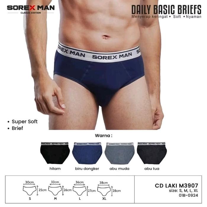 Sorex MAN M3907 - Celana Dalam Pria Segitiga Sorex Sport Original