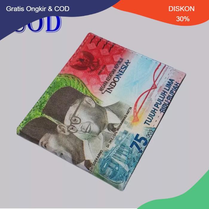 Ready Gratis Box Dompet Motip Uang 75 Ribu Dompet Anak Dompet Pendek Bahan Kulit Sitentis Original P
