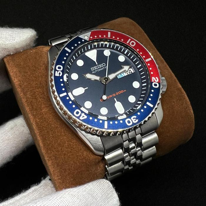 Seiko SKX009K2 Pepsi Fullset Original Good Condition Rare Discontinue Watch Jam Tangan Diver Vintage