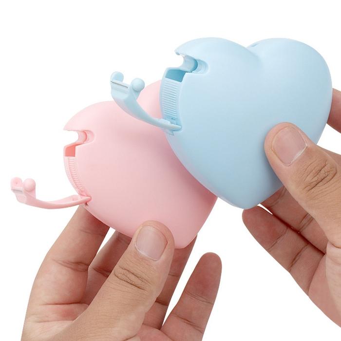 Tape Dispenser Kecil Tape Cutter Tempat Solasi Mini Isolasi Kecil Love Heart Cute Aesthetic