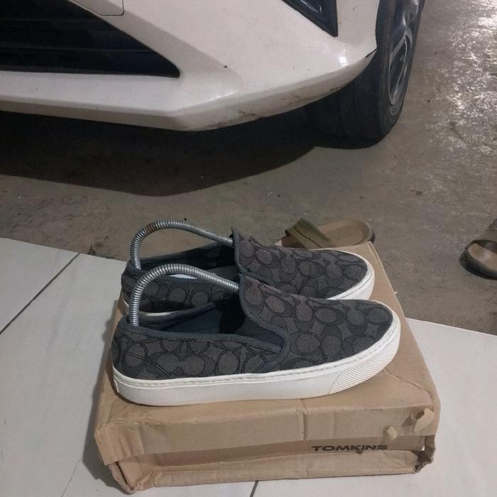 sepatu second branded coach cameron slip on size 38 original authentic