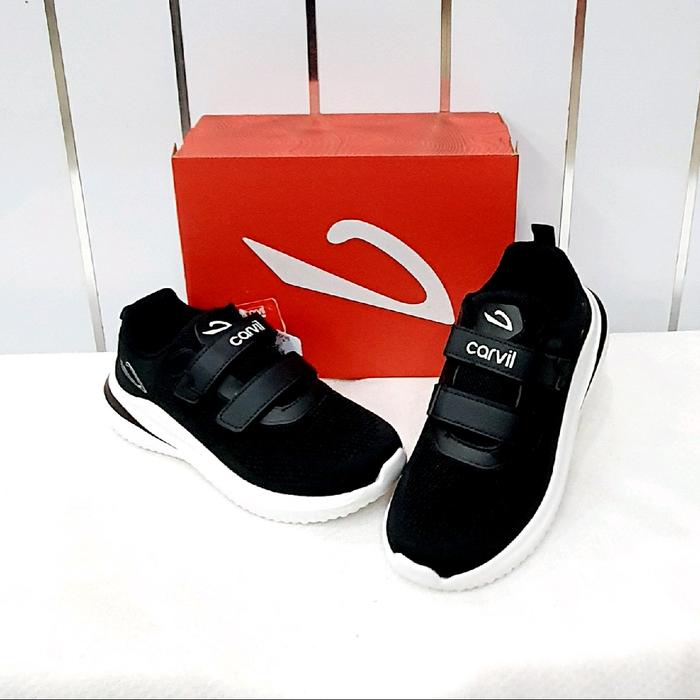 Sepatu Sekolah Carvil Otsuka - 01 - Sepatu Anak Hitam/Putih