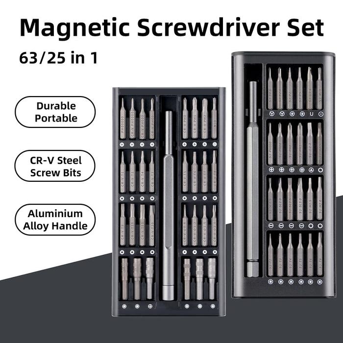 Set Obeng Magnetik Kit Obeng Obeng Elektrik Presisi Xiaomi Iphone