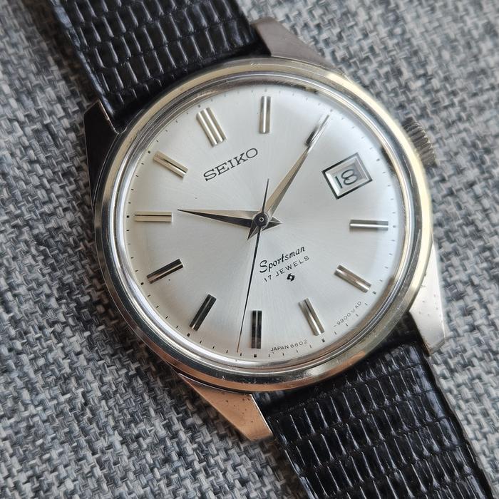 SEIKO Sportsman 6602-9982 Vintage Manual Wind Watch – Classic Dress Watch