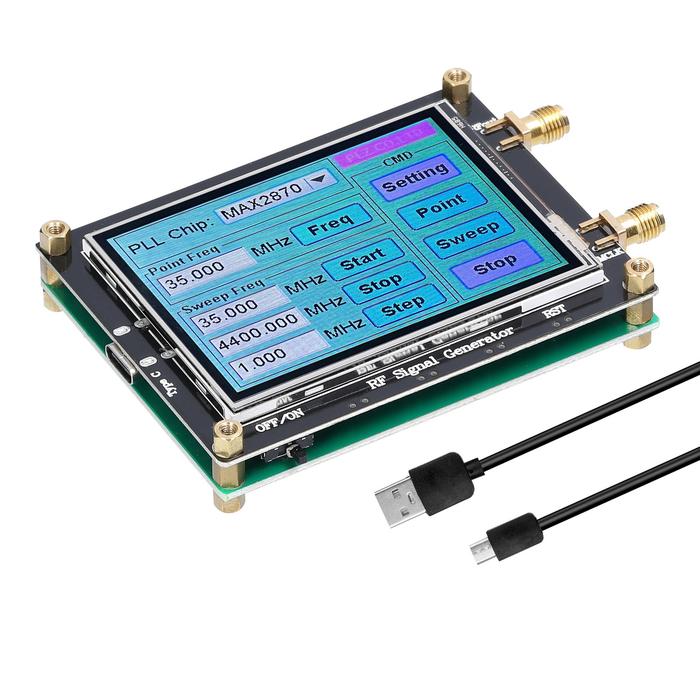 MAX2870 Touching Screen LCD Signal Generator 23.5MHz-6000MHz PLL