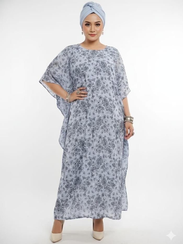 Eprise Kaftan N Blue - FP695B | Kaftan Wanita Busana Muslim