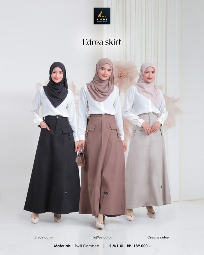 [Kode Edrea Skirt] Rok Wanita Terbaru by Lubi Series Edrea