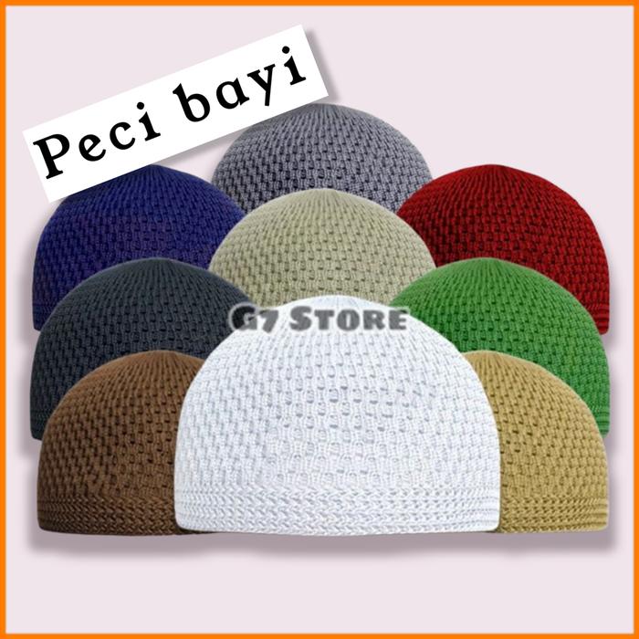 Peci Bayi Laki Laki Kopyah Kopiah Rajut Anak Bayi Balita Newborn Baru Lahir Usia Umur 0 1 2 3 4 5 6 