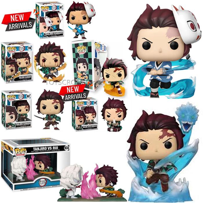 Funko Pop Animation Demon Slayers Tanjiro Kamado #867 Tanjiro with Noodles #1304 Vinyl Action Figure