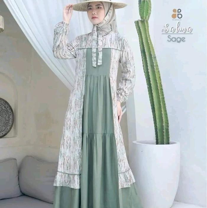 SALMA DRESS SAGE BY NUBUA