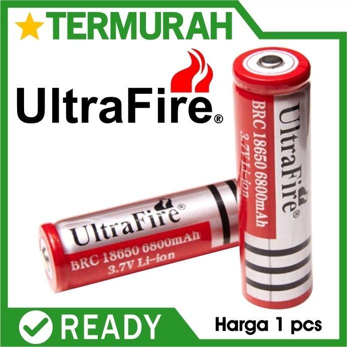 Baterai 18650 Ujung Nonjol ULTRAFIRE Batre batere battery BATRE SENTER