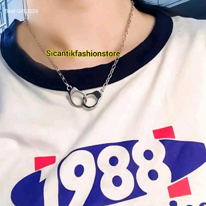 Kalung Titanium Fashion Wanita Liontin Borgol Asli Titanium Trending Anti Karat Selamanya Kalung Ran