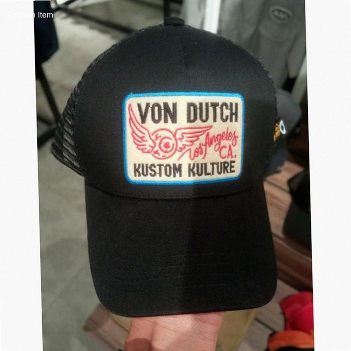 TOPI VON DUTCH ORIGINAL - TRUCKER - BLACK | Hot Item