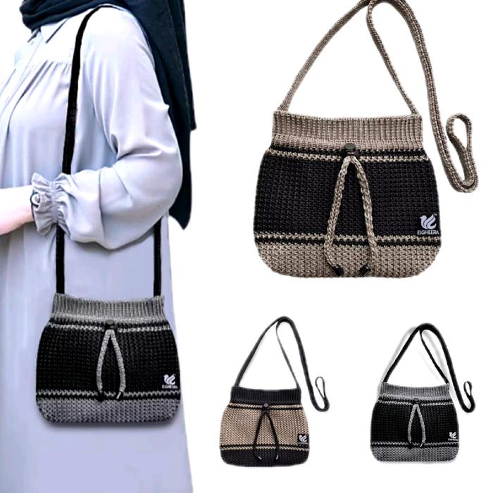 TAS SLEMPANG HP TAS RAJUT MURAH BAGUS