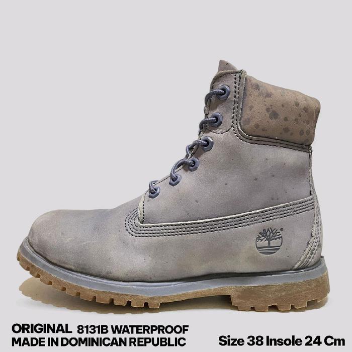 Sepatu Boots Wanita Timberland Icon Kulit Waterproof Original Second Size 38