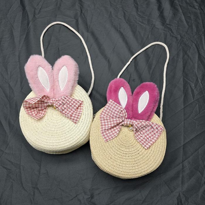 Tas Rotan Kecil Lucu Aesthetic Tas Kerajinan Selempang Wanita Anyaman