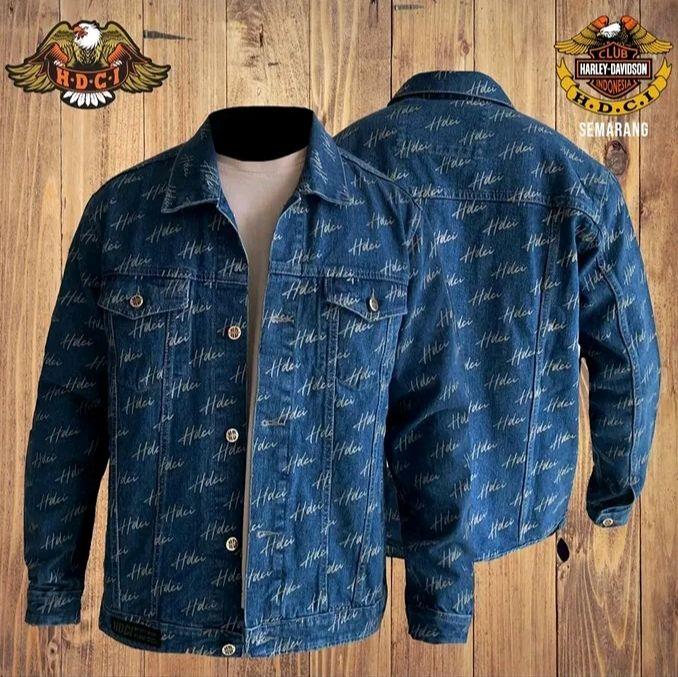 Jaket Denim Harley Davidson Club Indonesia Official