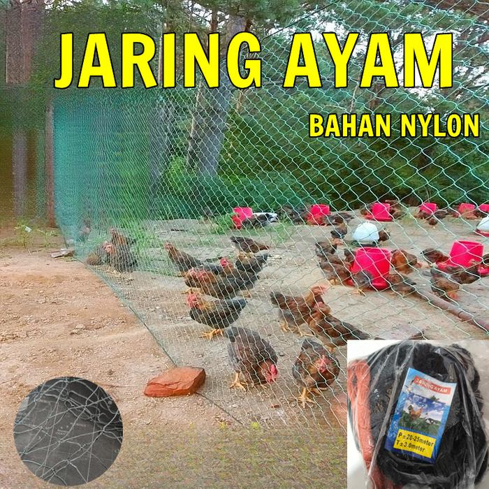 Jaring Ayam 3m x 22-25Meter Jaring Pagar Ayam