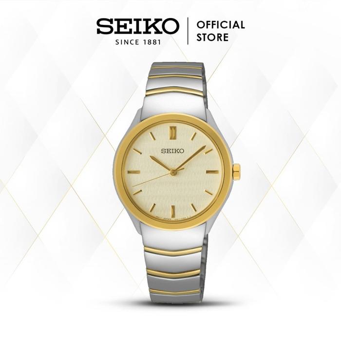 Jam Tangan Wanita SUR550P1 SUR550 Quartz Stainless Gold Silver Original