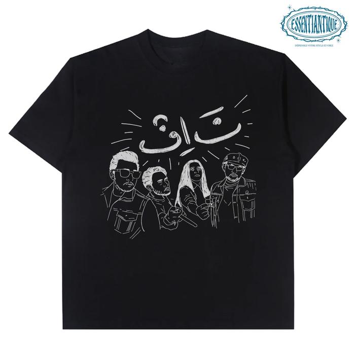 [COD]TSHIRT BAND POP RETRO INDONESIA NAIF ART KUALITAS BAHAN KATUN COMBED UNISEX PRIA WANITA - KAOS 