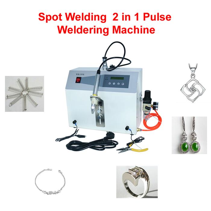 2 In 1 Jewelry Welding Machine Spot Welding  Pulse Sparkle Spot Gold