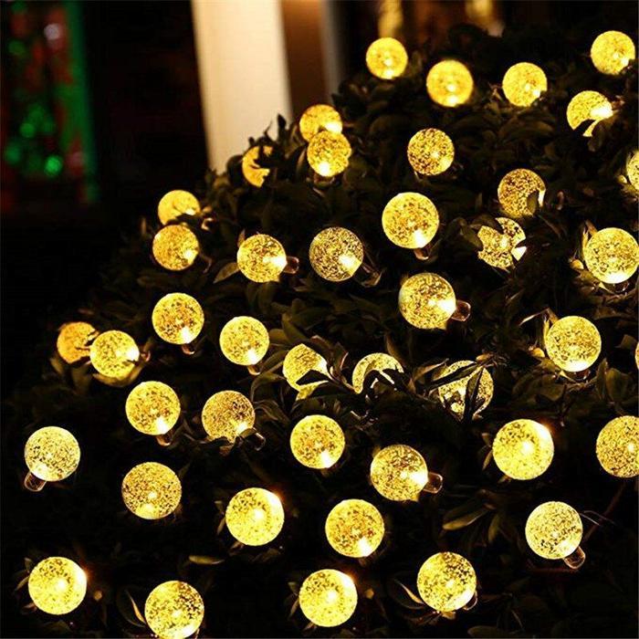 12 Meter 100 Led Lampu String Light Lampu Taman Tenaga Surya Led Strip