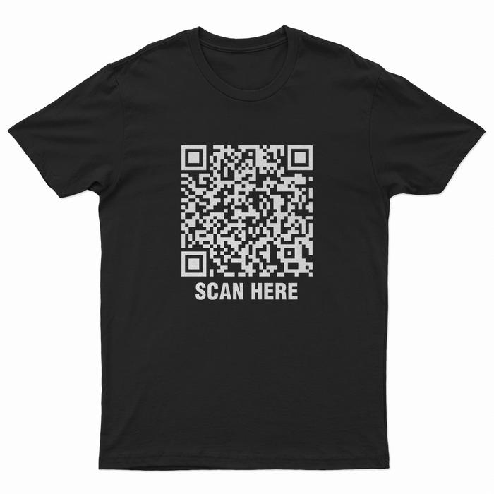 Kaos Anak Scan Barcode Buat THR - Custom Pake Barcode Sendiri - Unisex