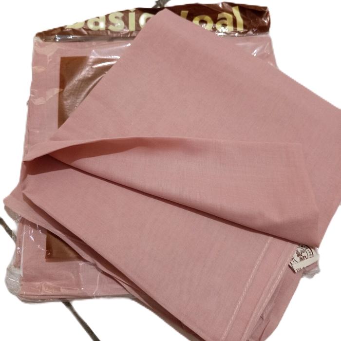 [CUCI GUDANG] KERUDUNG SEGIEMPAT POLOS WARNA PINK / HIJAB UMAMA BASIC VOAL