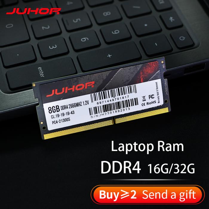 JUHOR DDR4 16GB (2x8G) 64G(2X32G) 2666 3000 3200MHz Ram Unbuffered