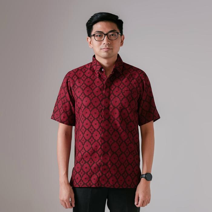 Sarasa - Mandalas Kemeja Batik Pria Premium Lengan Pendek
