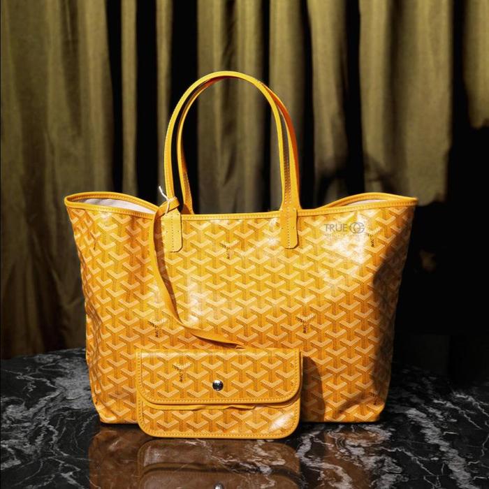 GOYARD Saint Louis PM Tote Bag Yellow Authentic