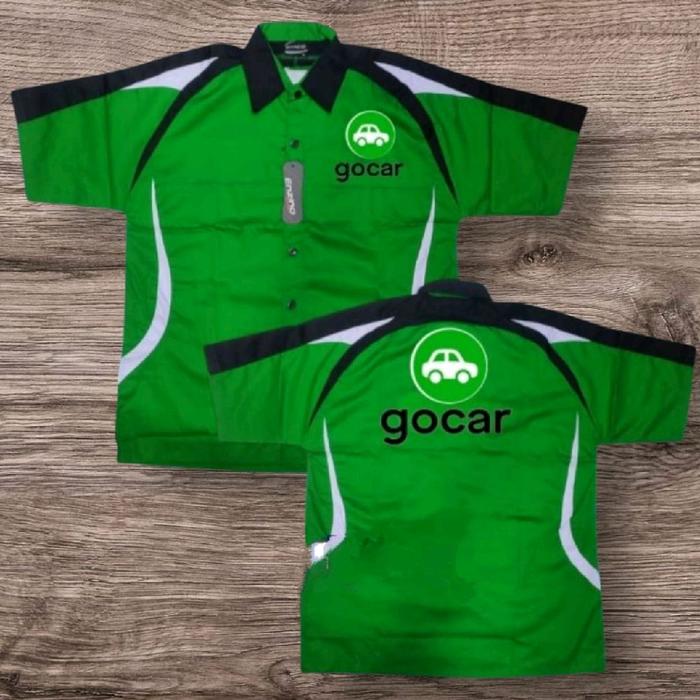 kemeja gocar seragam gocar baju gocar