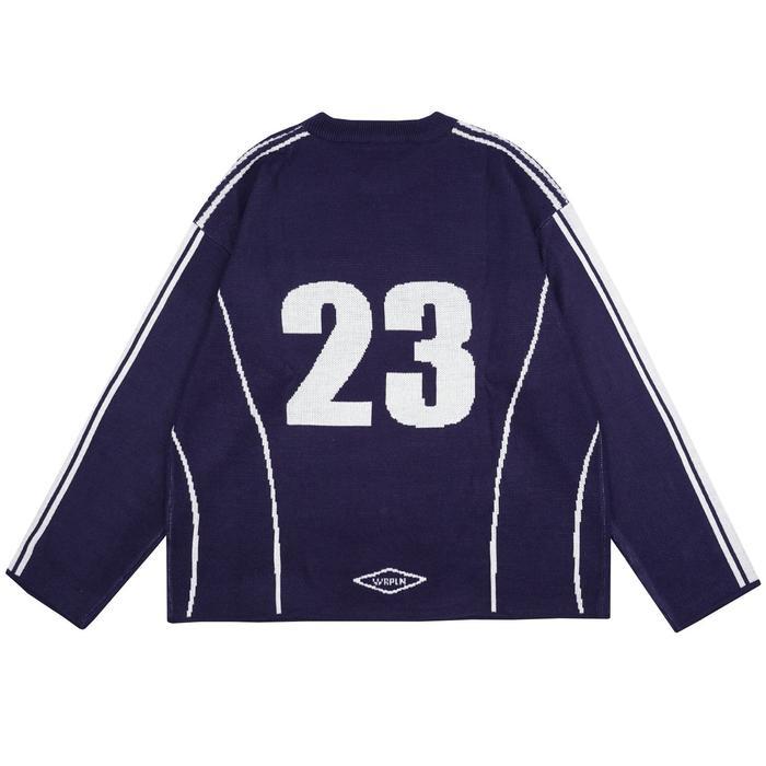 Wp Company - WP Co - Knitwear BOXY GOAT Navy Base Ball -StarCom09 Rajut Knit Sweater Uni