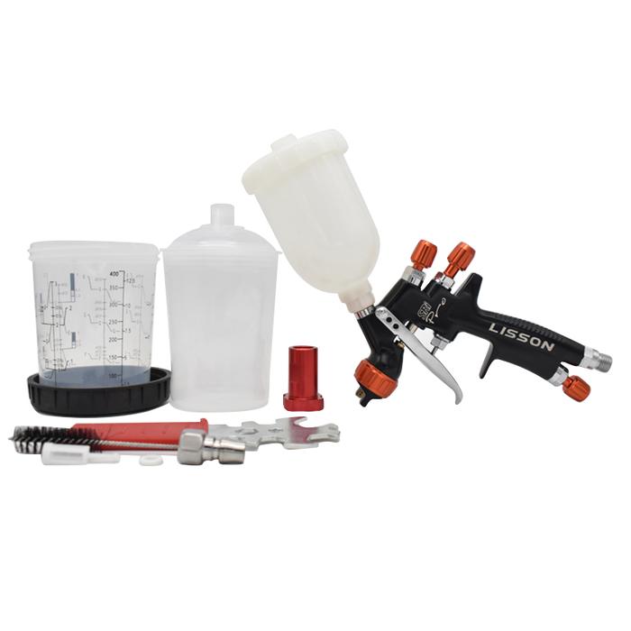 LISSON mini spray gun 1.2mm 250ml cup 400cc Paint mixing cup Spray