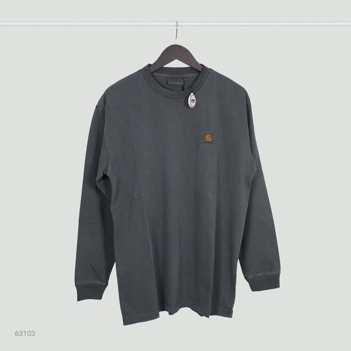 Longsleeve Carhartt Pocket Small Logo Grey Crewneck