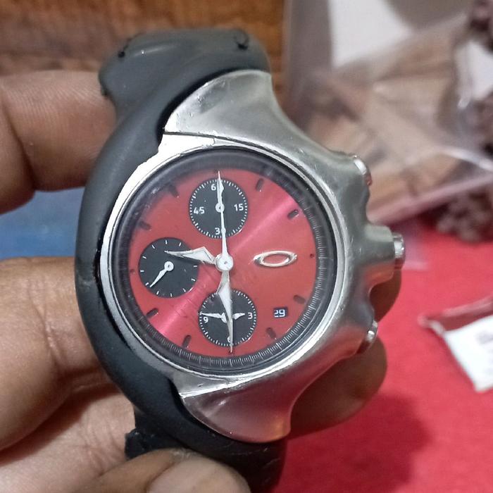 jam tangan oakley detonator original dial red