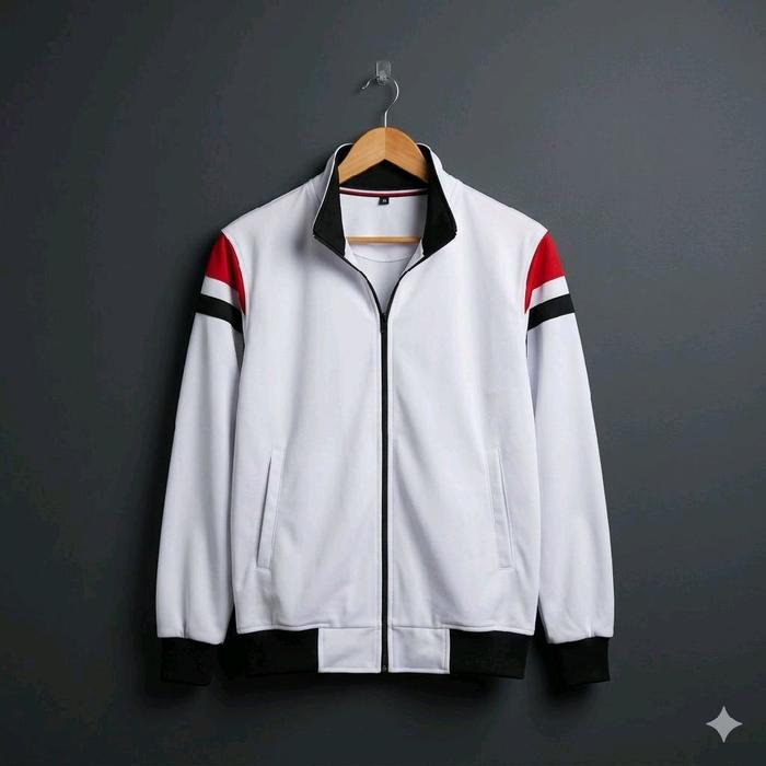 Jaket pria tracktop aesthetic  Casual,Jaket pria  Hitam size M L XL XXL 3XL 4XL 5XL 6XL 7XL, Jaket p