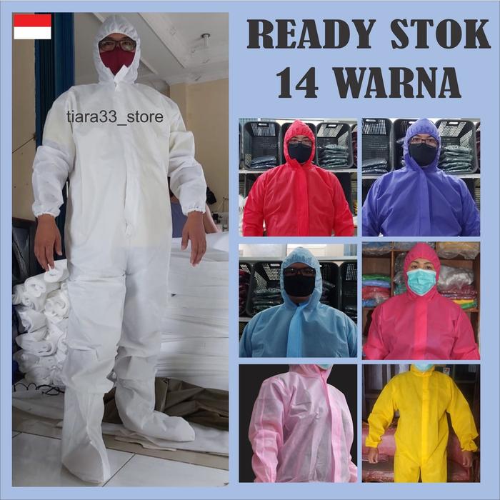 READY Hazmat 14 warna- hazmat apd - Baju Apd - Baju Medis