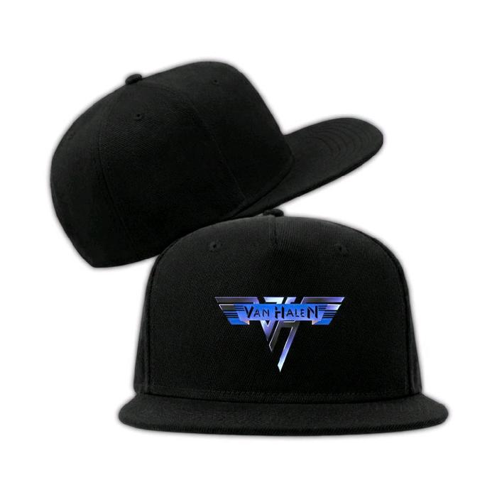 Topi Snapback Premium Logo Van Halen Dewasa Nyaman Dipakai Cocok untuk Laki-laki dan Perempuan Jahit